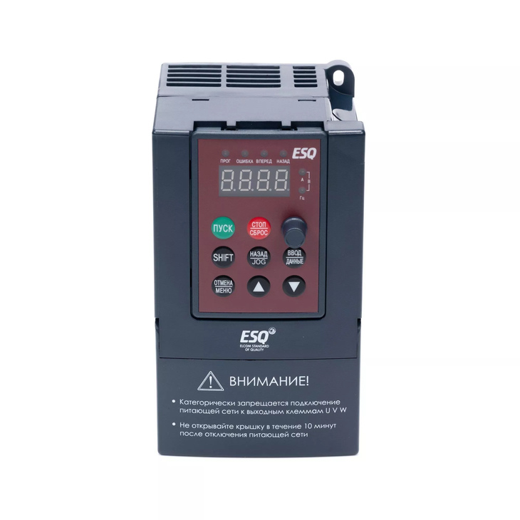 Частотный преобразователь ESQ-A200-2S0015 1.5кВт 200-260В (для однофазного двигателя) - фото №1