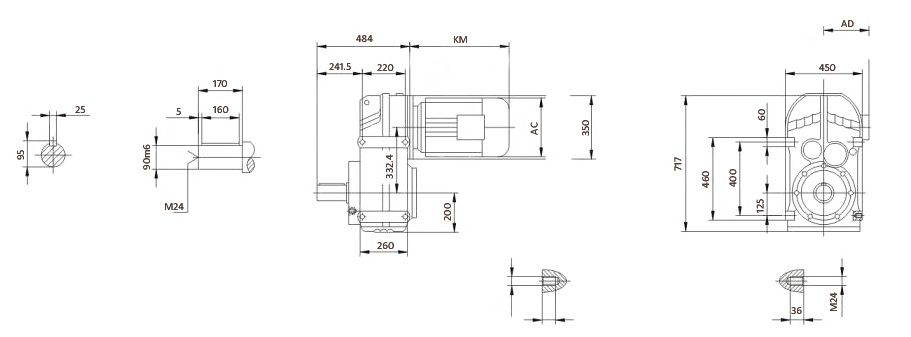 Чертеж корпуса FA107