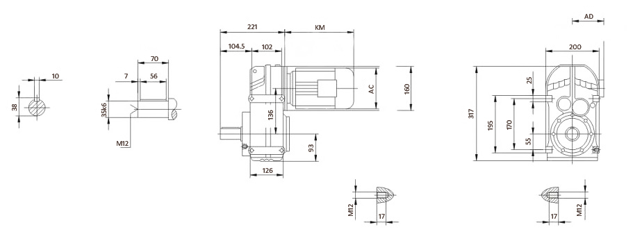 Чертеж корпуса FA57