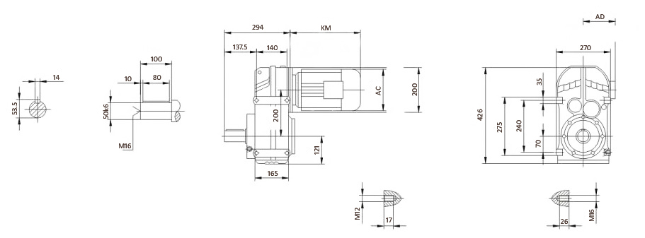Чертеж корпуса FA77