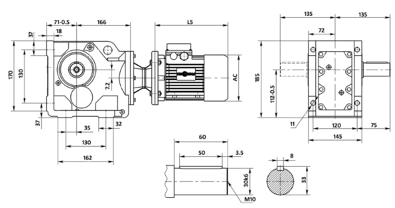Чертеж корпуса KA47