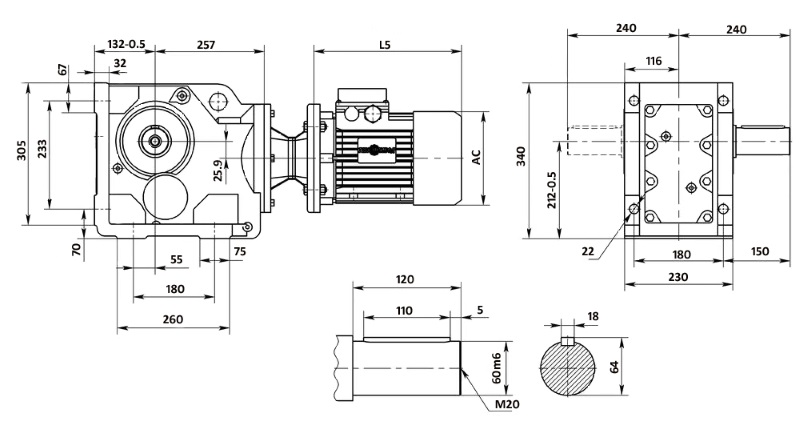 Чертеж корпуса KA87