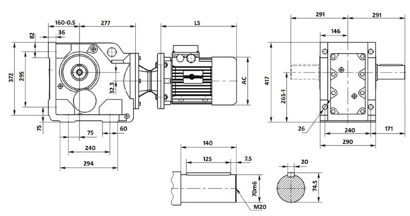Чертеж корпуса KA97